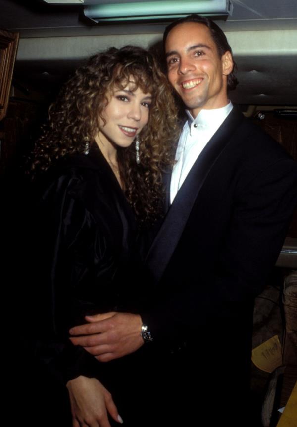 Mariah Carey and her brother Morgan at the American Music Awards