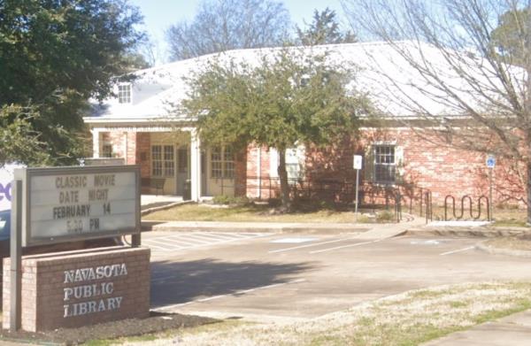 The books were taken out by Kaylee Morgan at Navasota Public Library in 2023. 